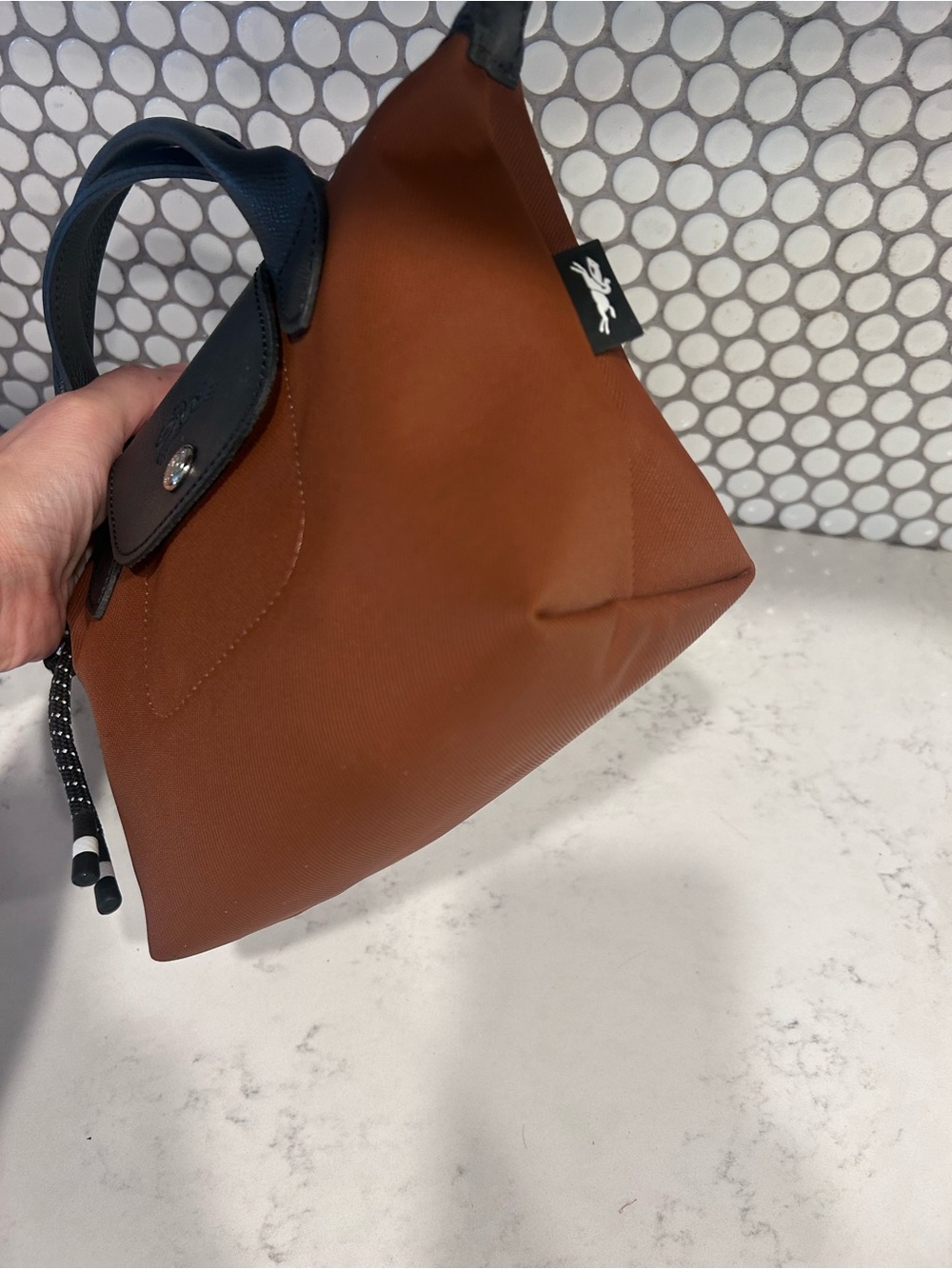 Authentic Longchamp Le Pliage Energy XS Crossbody Chocolate - Picture 9 of 12
